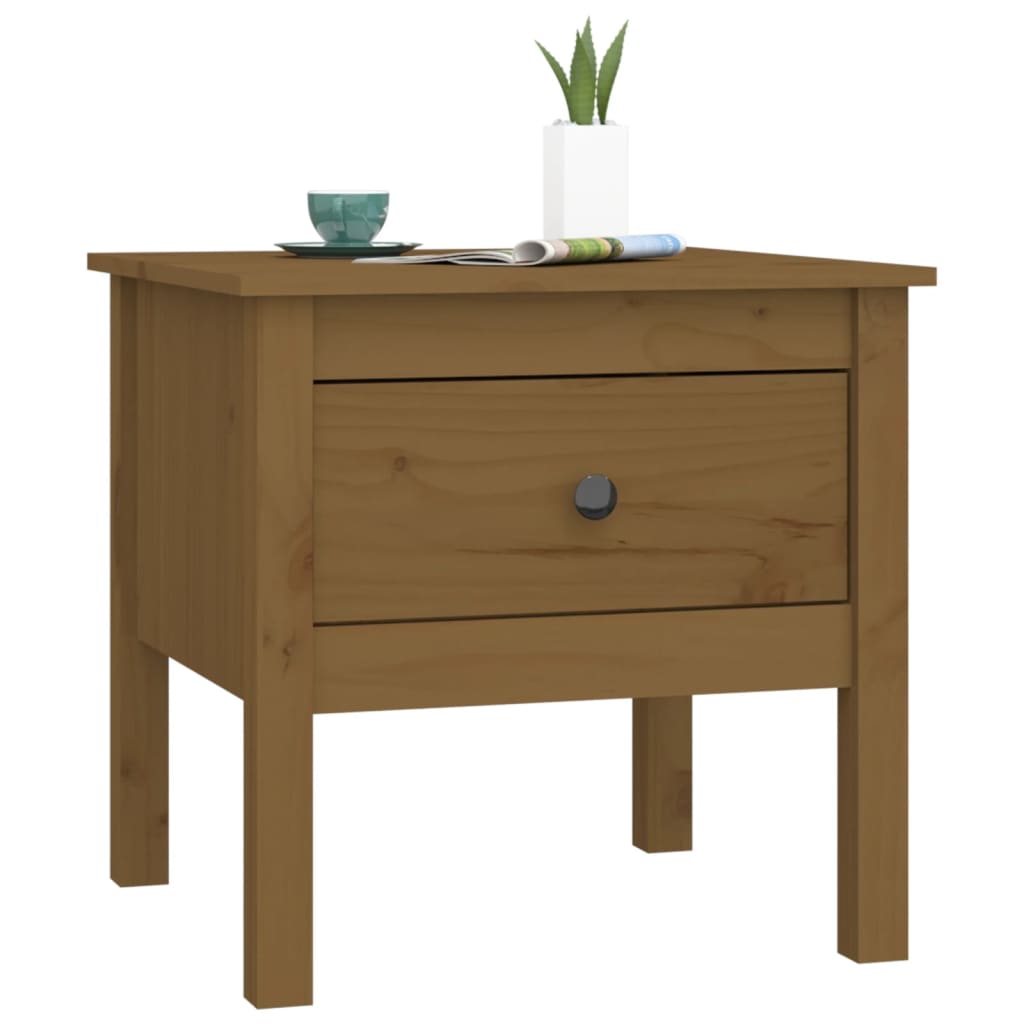 Sidebord Honningbrun 50X50X49 Cm Heltre Furu