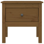 Sidebord Honningbrun 50X50X49 Cm Heltre Furu