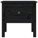 Sidebord Svart 50X50X49 Cm Heltre Furu