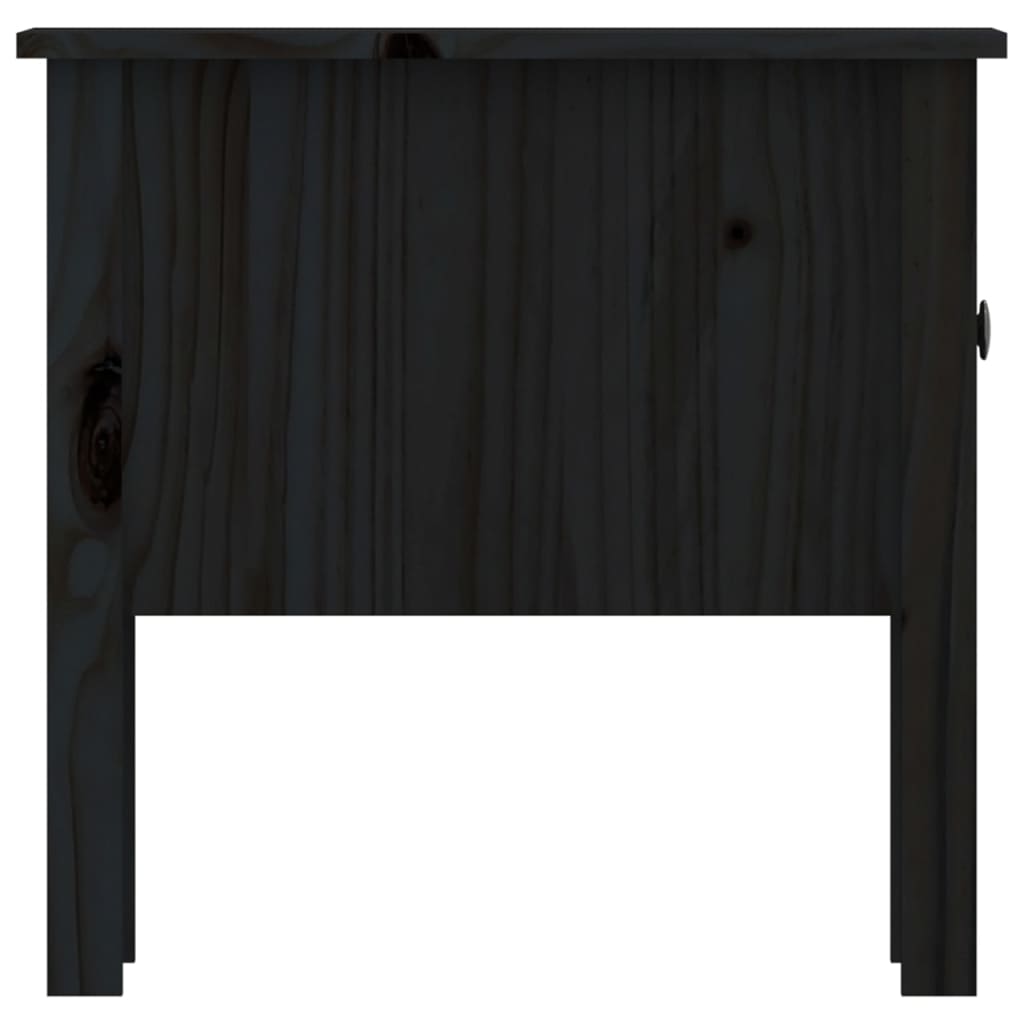 Sidebord Svart 50X50X49 Cm Heltre Furu