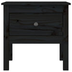 Sidebord 2 Stk Svart 50X50X49 Cm Heltre Furu