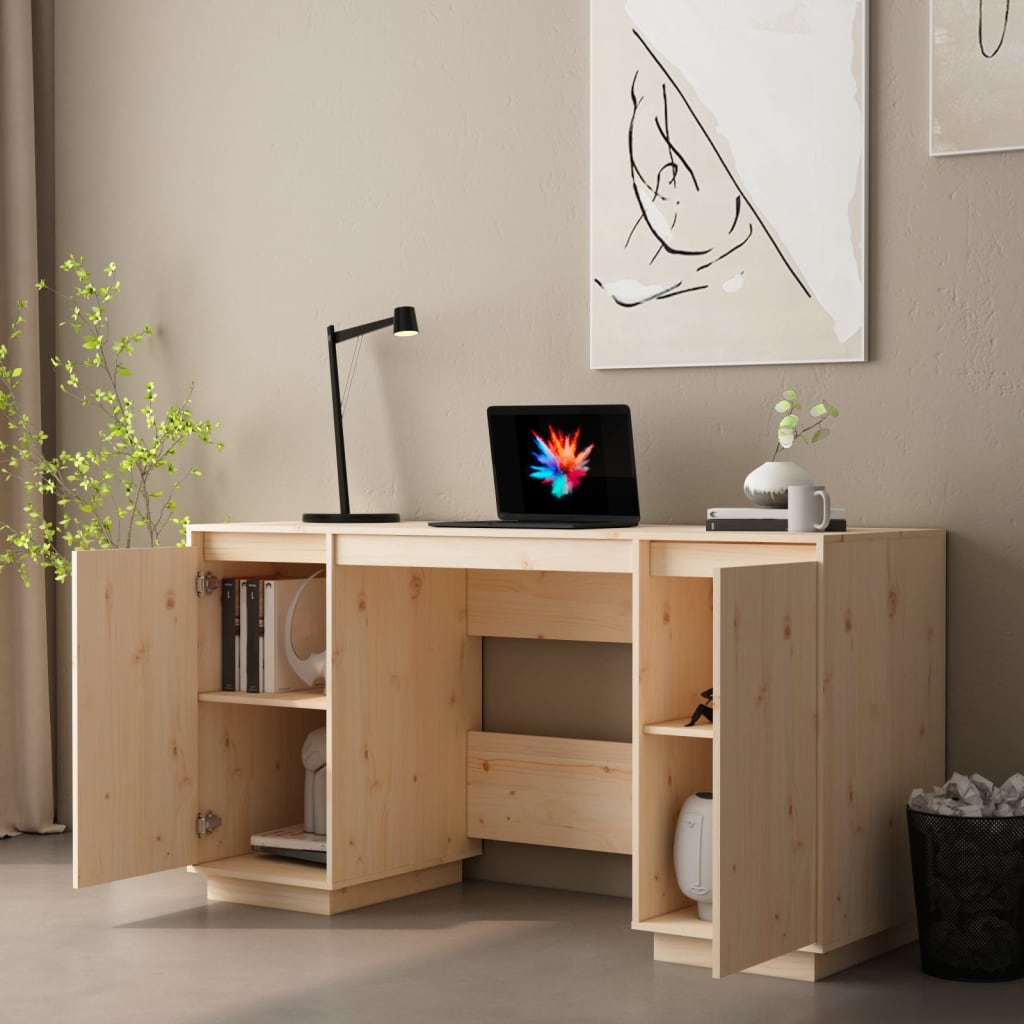 Skrivebord 140X50X75 Cm Heltre Furu