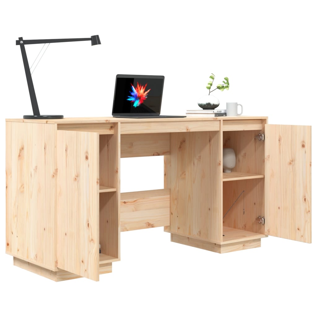 Skrivebord 140X50X75 Cm Heltre Furu