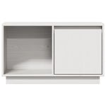 Tv-Benk Hvit 74X35X44 Cm Heltre Furu