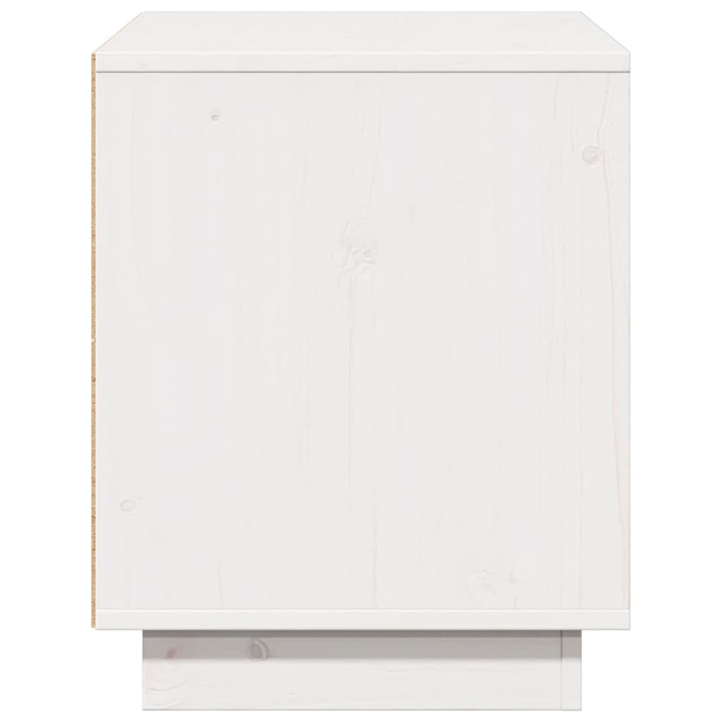 Tv-Benk Hvit 74X35X44 Cm Heltre Furu