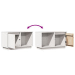 Tv-Benk Hvit 74X35X44 Cm Heltre Furu