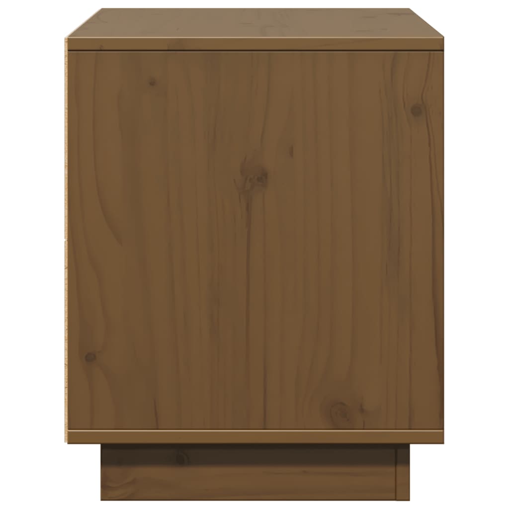 Tv-Benk Honningbrun 74X35X44 Cm Heltre Furu
