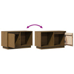 Tv-Benk Honningbrun 74X35X44 Cm Heltre Furu