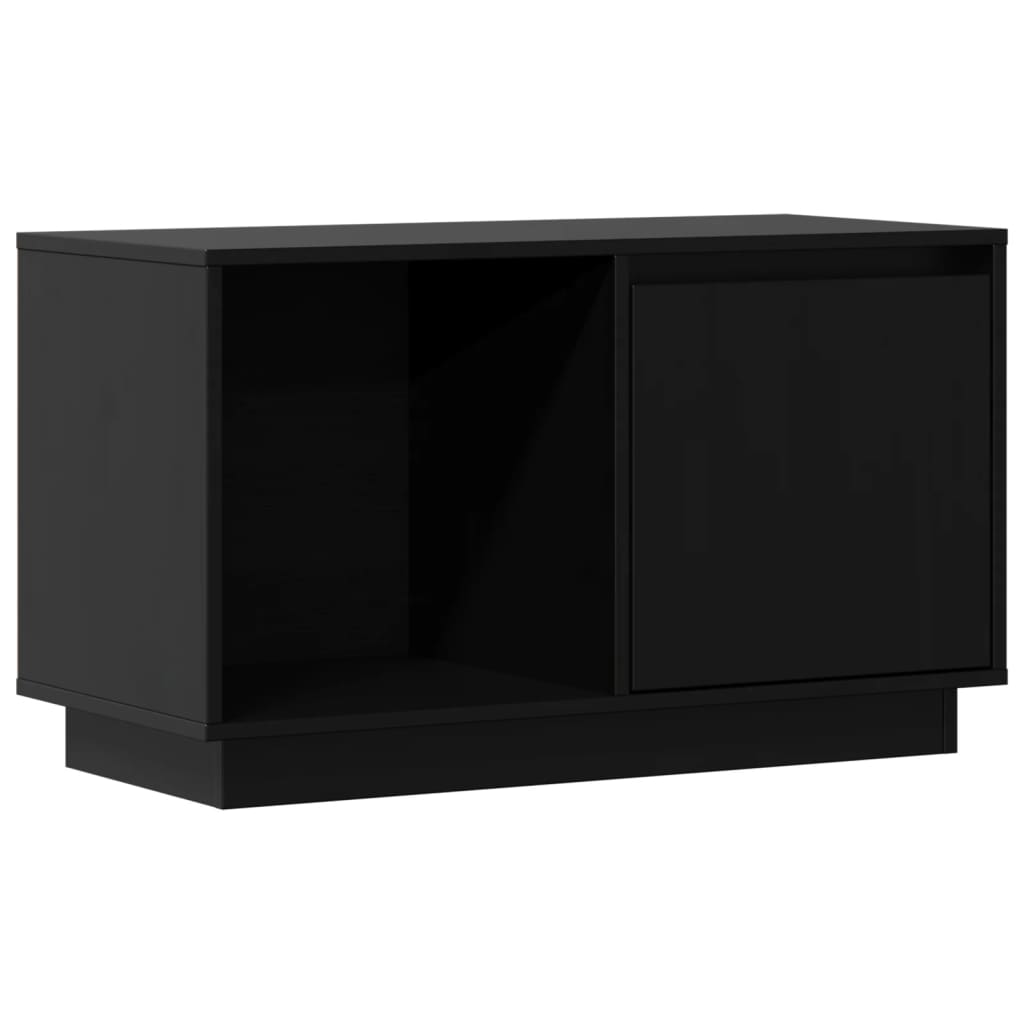 Tv-Benk Svart 74X35X44 Cm Heltre Furu