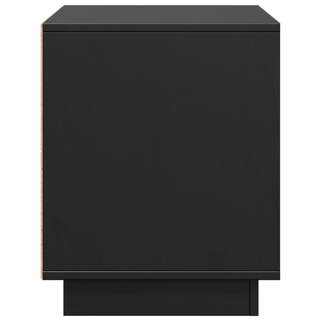 Tv-Benk Svart 74X35X44 Cm Heltre Furu