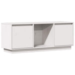 Tv-Benk Hvit 110,5X35X44 Cm Heltre Furu