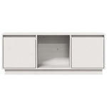 Tv-Benk Hvit 110,5X35X44 Cm Heltre Furu