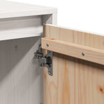 Tv-Benk Hvit 110,5X35X44 Cm Heltre Furu