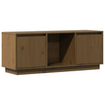 Tv-Benk Honningbrun 110,5X35X44 Cm Heltre Furu