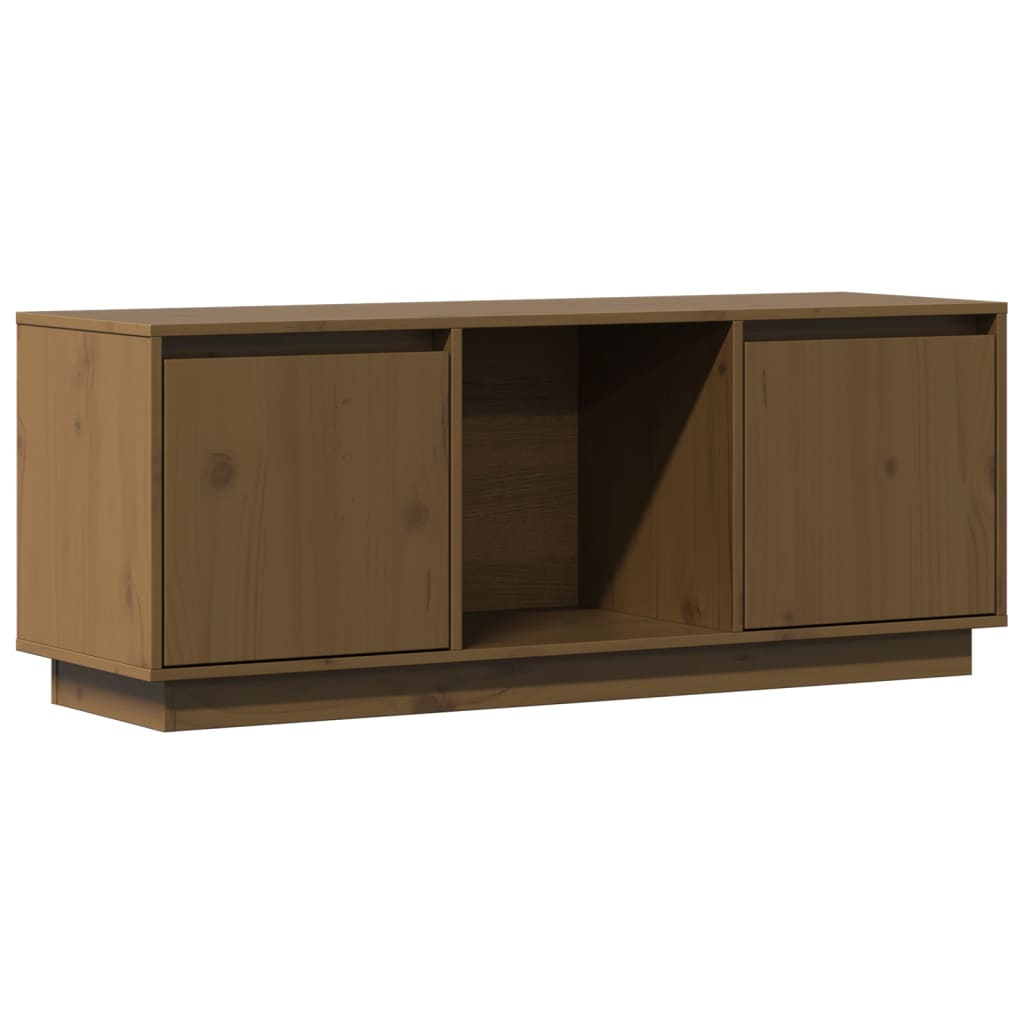 Tv-Benk Honningbrun 110,5X35X44 Cm Heltre Furu