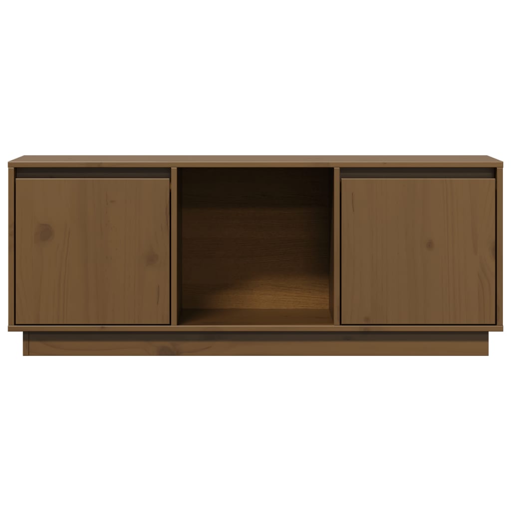 Tv-Benk Honningbrun 110,5X35X44 Cm Heltre Furu