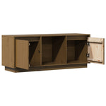 Tv-Benk Honningbrun 110,5X35X44 Cm Heltre Furu