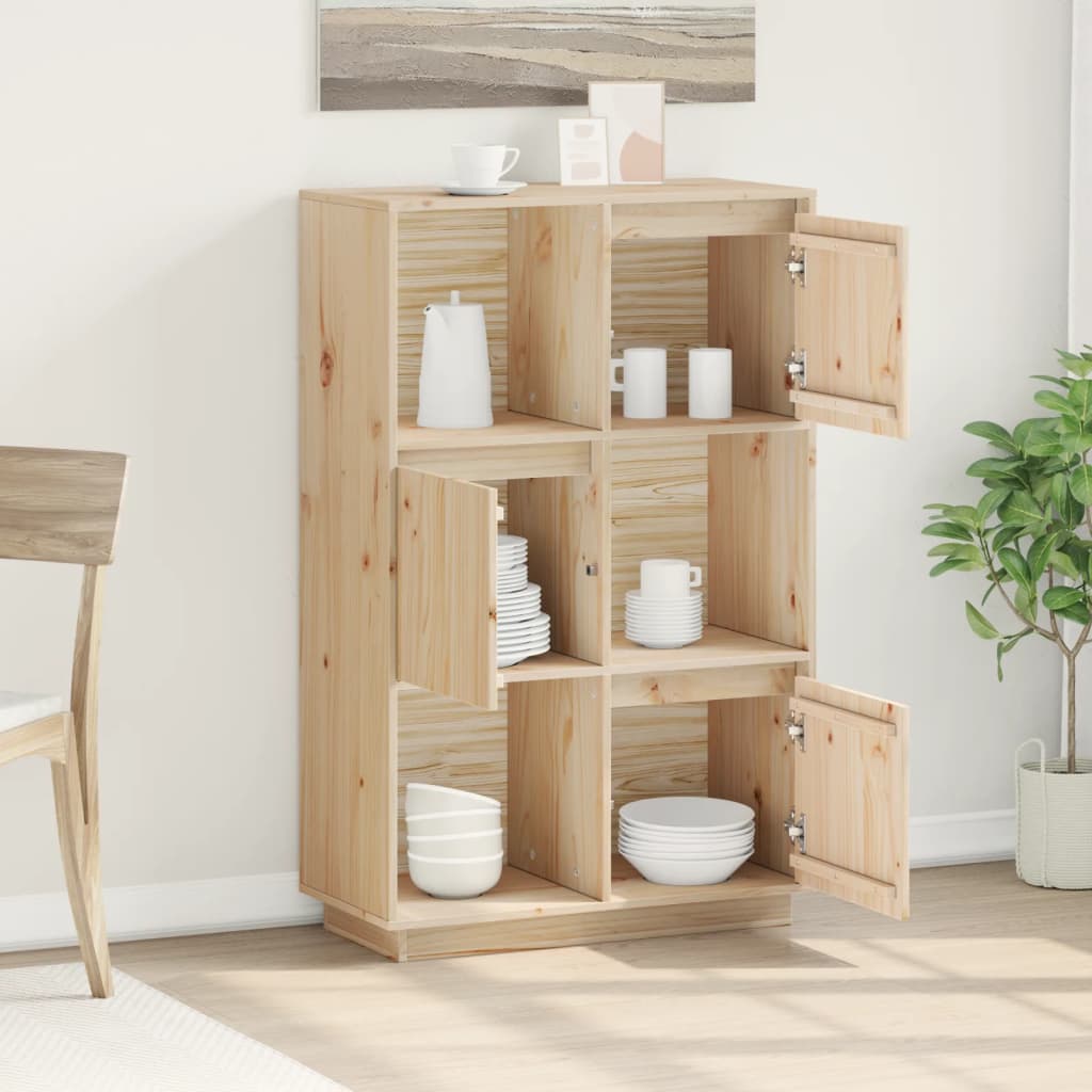 Highboard 74X35X117 Cm Heltre Furu