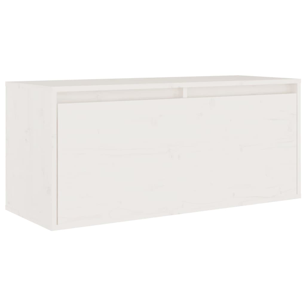 Tv-Benker 4 Stk Hvit Heltre Furu