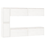 Tv-Benker 6 Stk Hvit Heltre Furu
