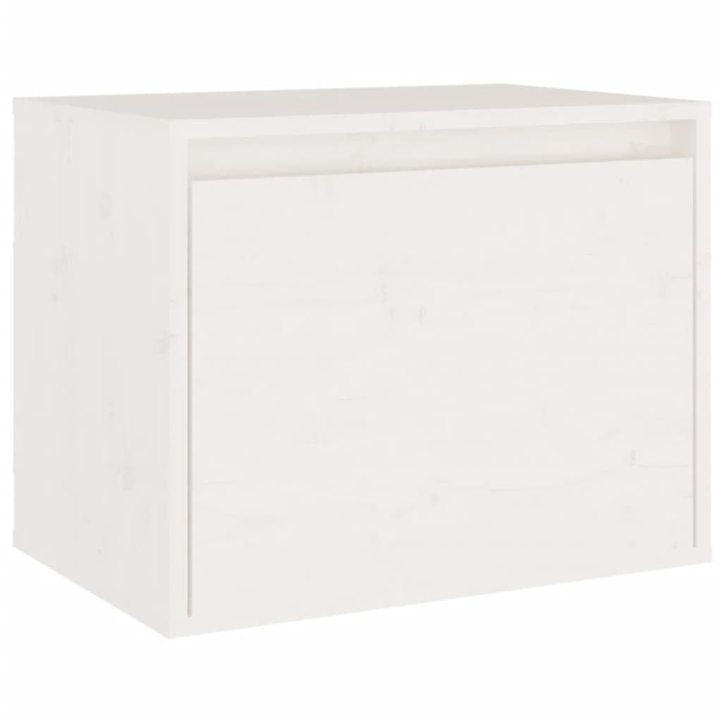Tv-Benker 4 Stk Hvit Heltre Furu