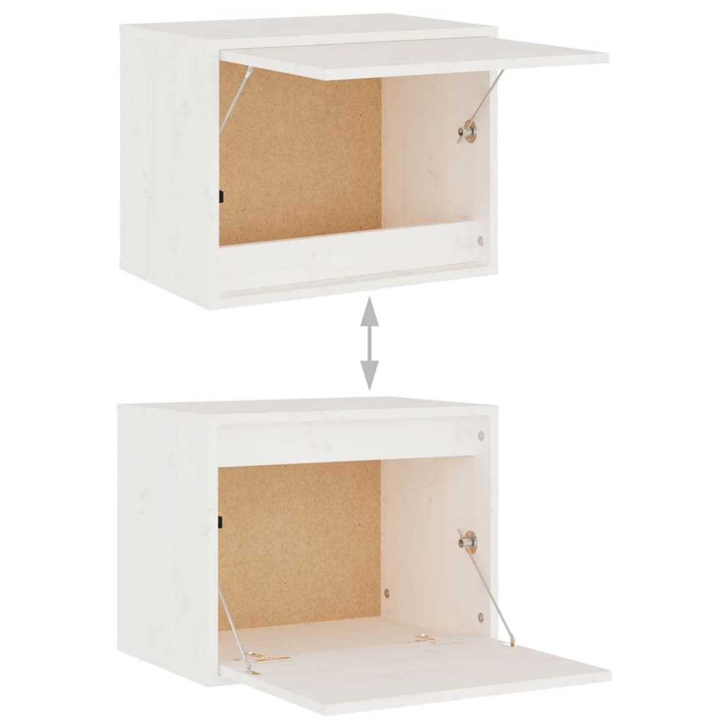 Tv-Benker 4 Stk Hvit Heltre Furu