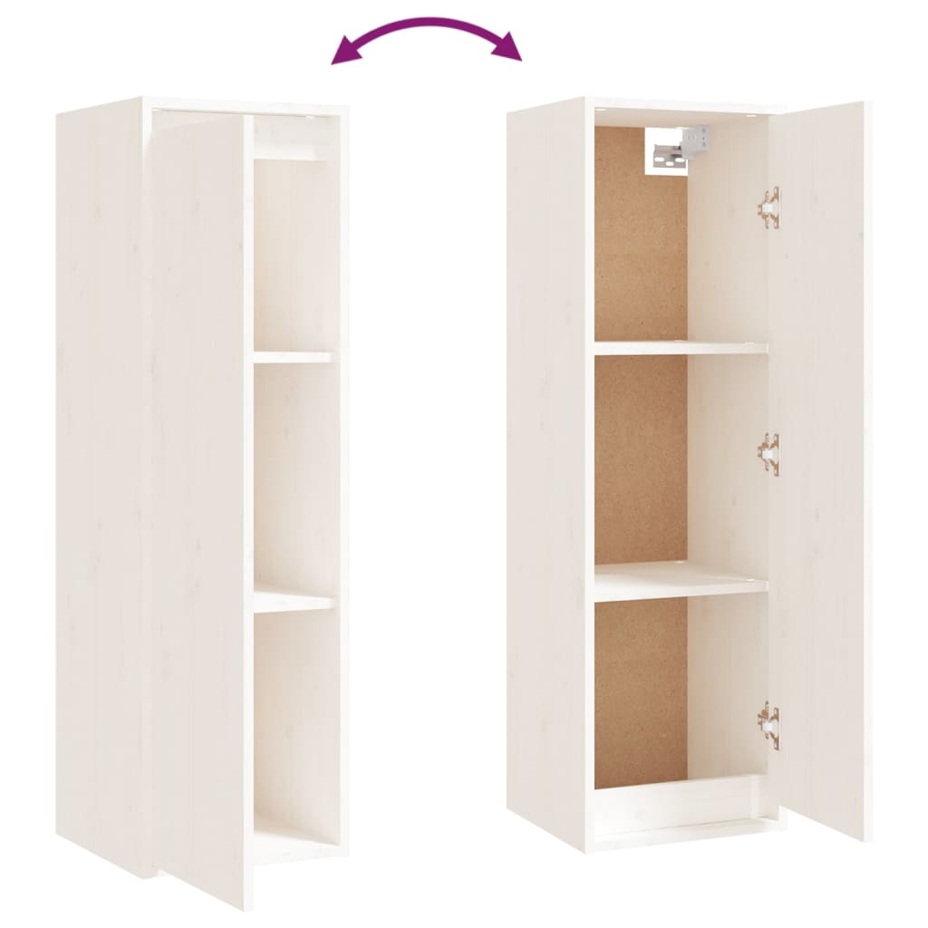 Tv-Benker 4 Stk Hvit Heltre Furu