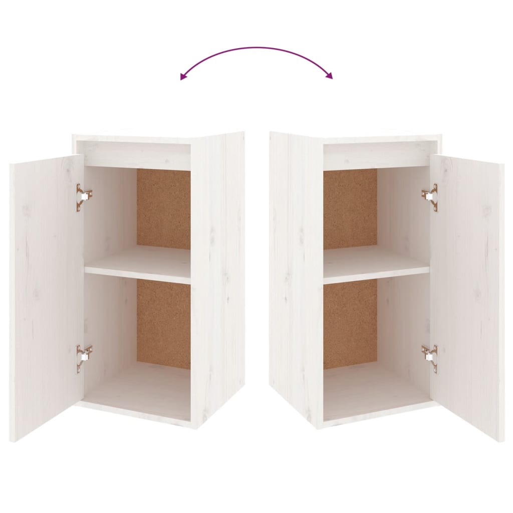 Tv-Benker 6 Stk Hvit Heltre Furu