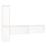 Tv-Benker 4 Stk Hvit Heltre Furu