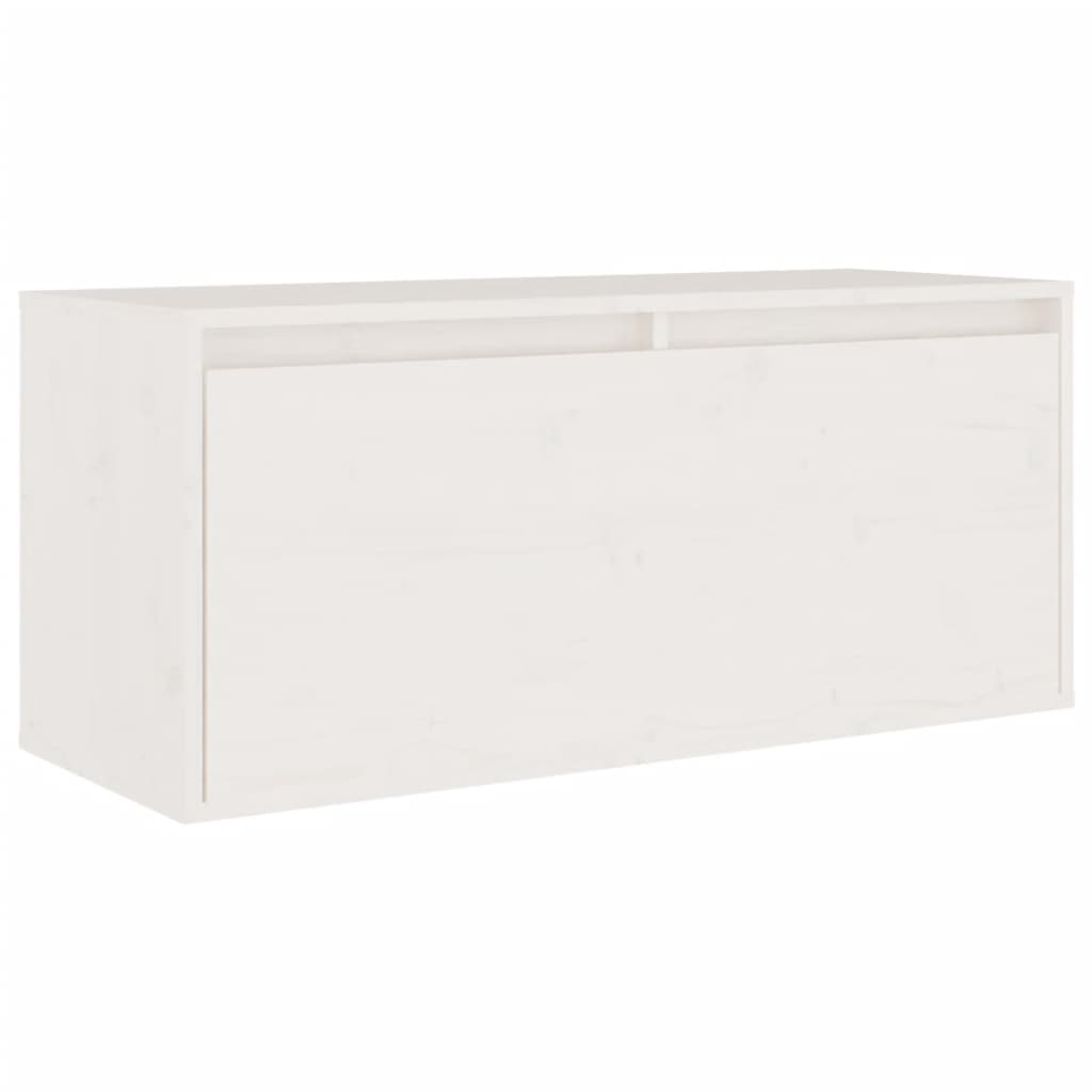 Tv-Benker 4 Stk Hvit Heltre Furu