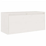 Tv-Benker 4 Stk Hvit Heltre Furu