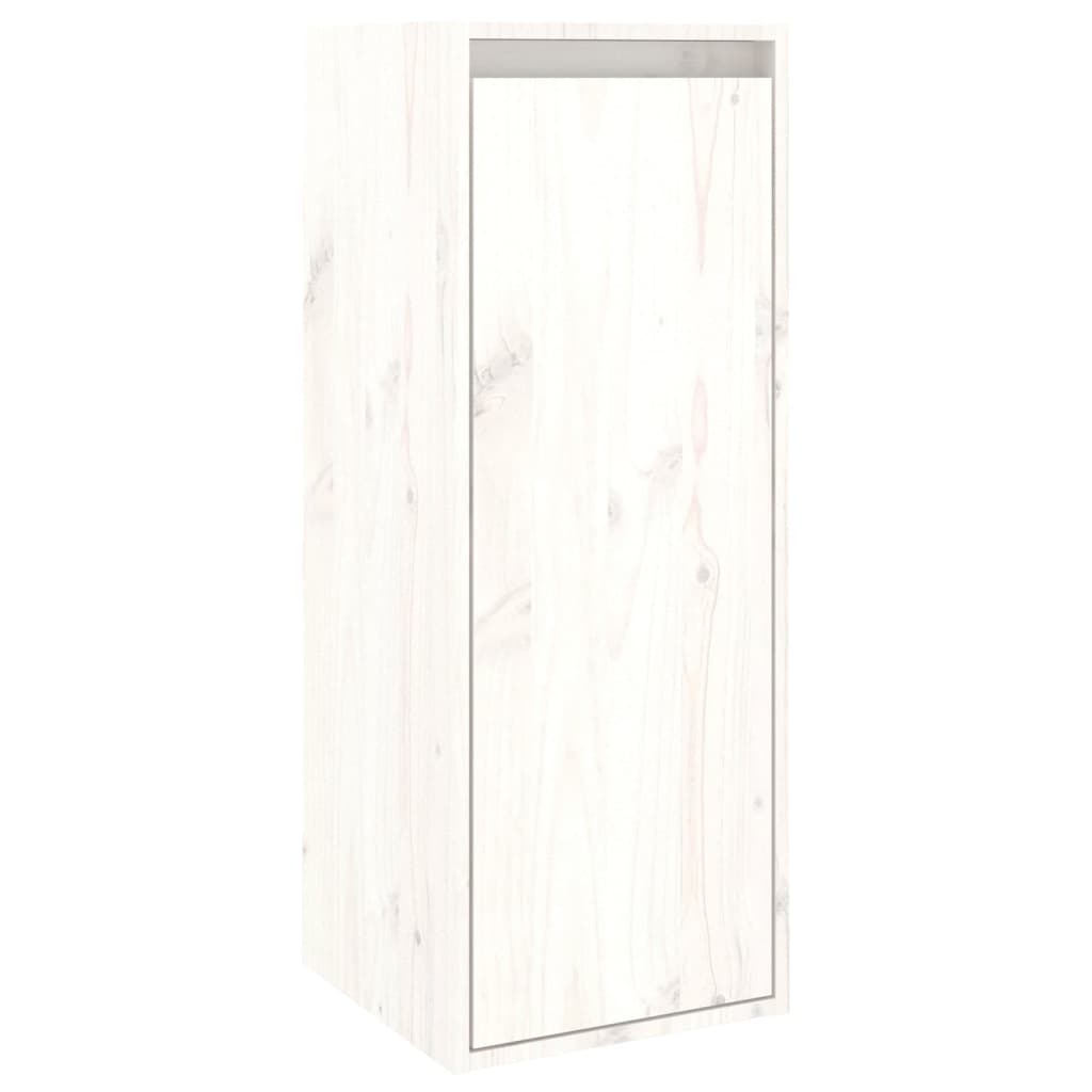 Tv-Benker 4 Stk Hvit Heltre Furu
