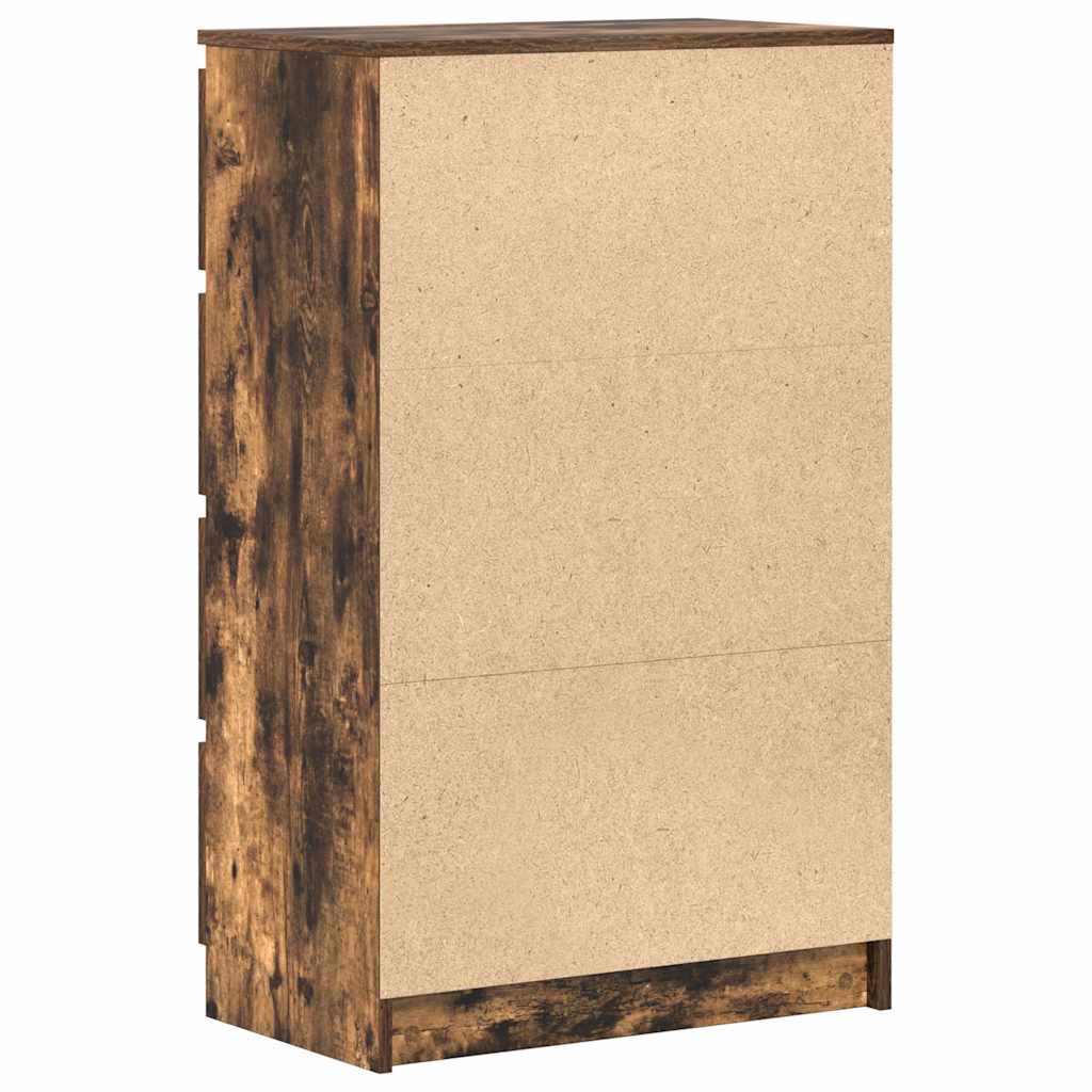 Skjenk Røkt Eik 60X35X98,5 Cm Konstruert Tre