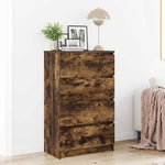 Skjenk Røkt Eik 60X35X98,5 Cm Konstruert Tre