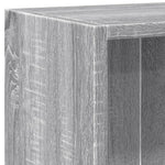 Bokhylle Grå Sonoma 60X24X76 Cm Konstruert Tre