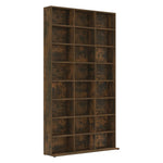 Cd-Skap Røkt Eik 102X23X177,5 Cm Konstruert Tre