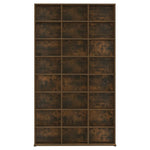 Cd-Skap Røkt Eik 102X23X177,5 Cm Konstruert Tre