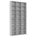 Cd-Skap Grå Sonoma 102X23X177,5 Cm Konstruert Tre