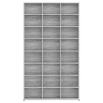 Cd-Skap Grå Sonoma 102X23X177,5 Cm Konstruert Tre