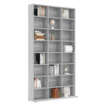 Cd-Skap Grå Sonoma 102X23X177,5 Cm Konstruert Tre