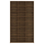 Cd-Skap Brun Eik 102X23X177,5 Cm Konstruert Tre