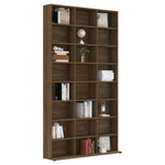 Cd-Skap Brun Eik 102X23X177,5 Cm Konstruert Tre