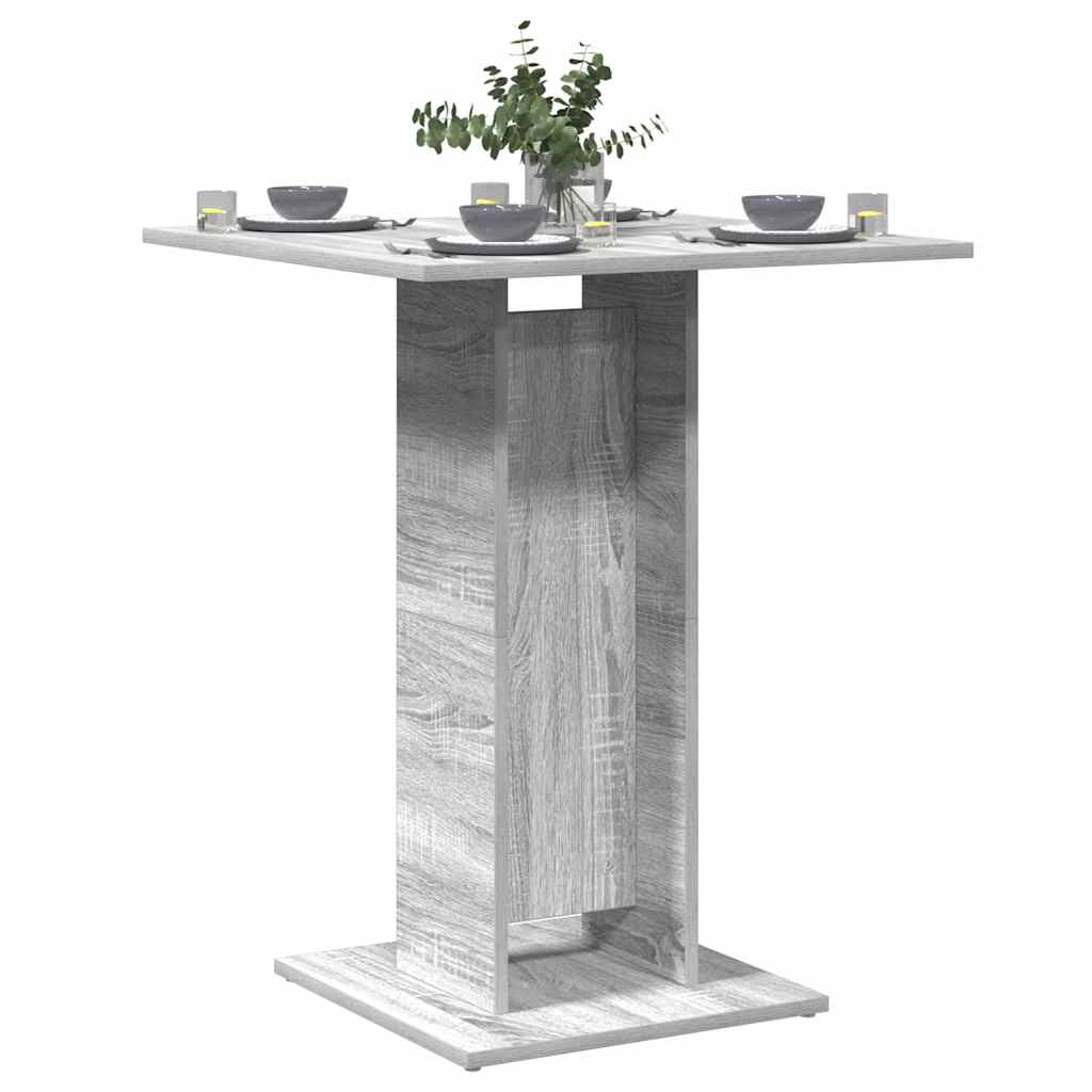 Bistrobord Grå Sonoma 60X60X75 Cm Konstruert Tre