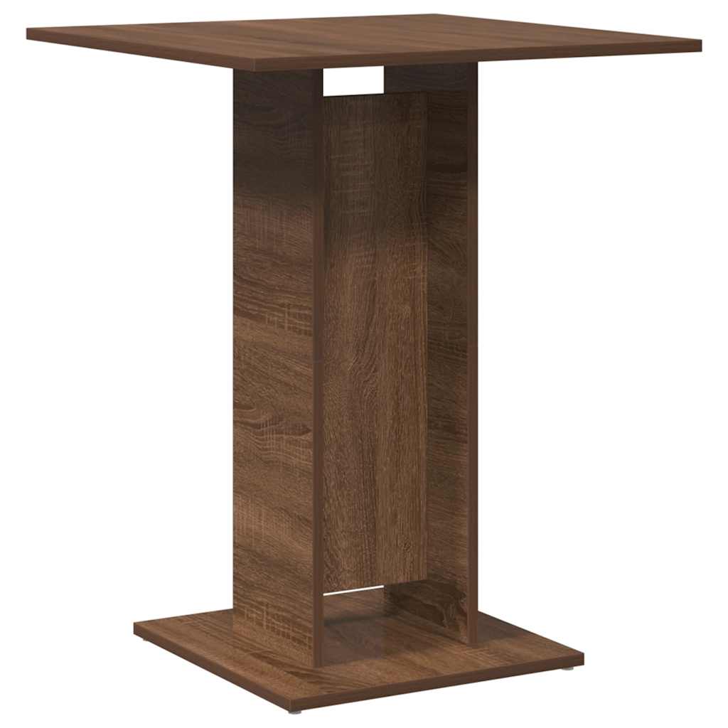 Bistrobord Brun Eik 60X60X75 Cm Konstruert Tre