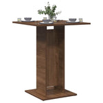 Bistrobord Brun Eik 60X60X75 Cm Konstruert Tre