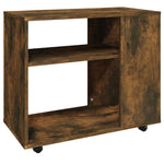 Sidebord Røkt Eik 70X35X55 Cm Konstruert Tre
