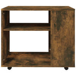 Sidebord Røkt Eik 70X35X55 Cm Konstruert Tre