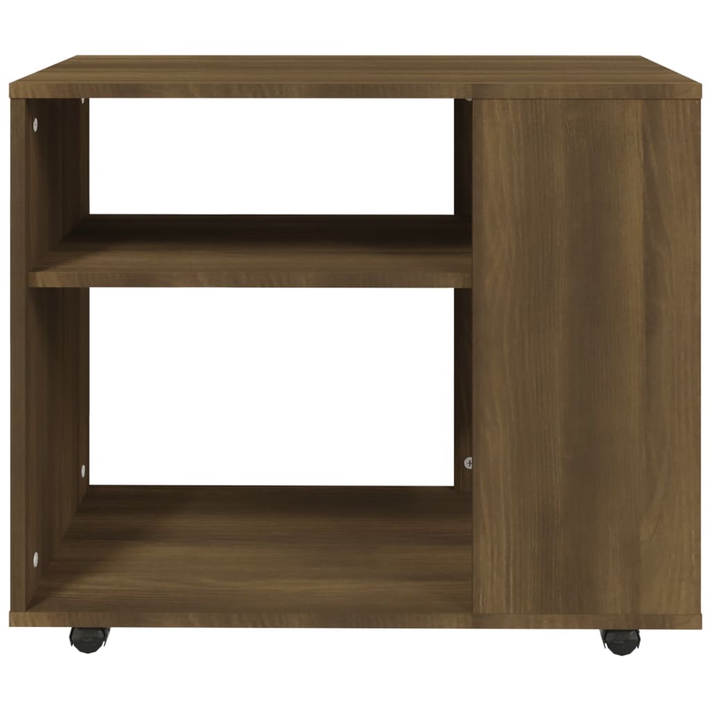 Sidebord Brun Eik 70X35X55 Cm Konstruert Tre