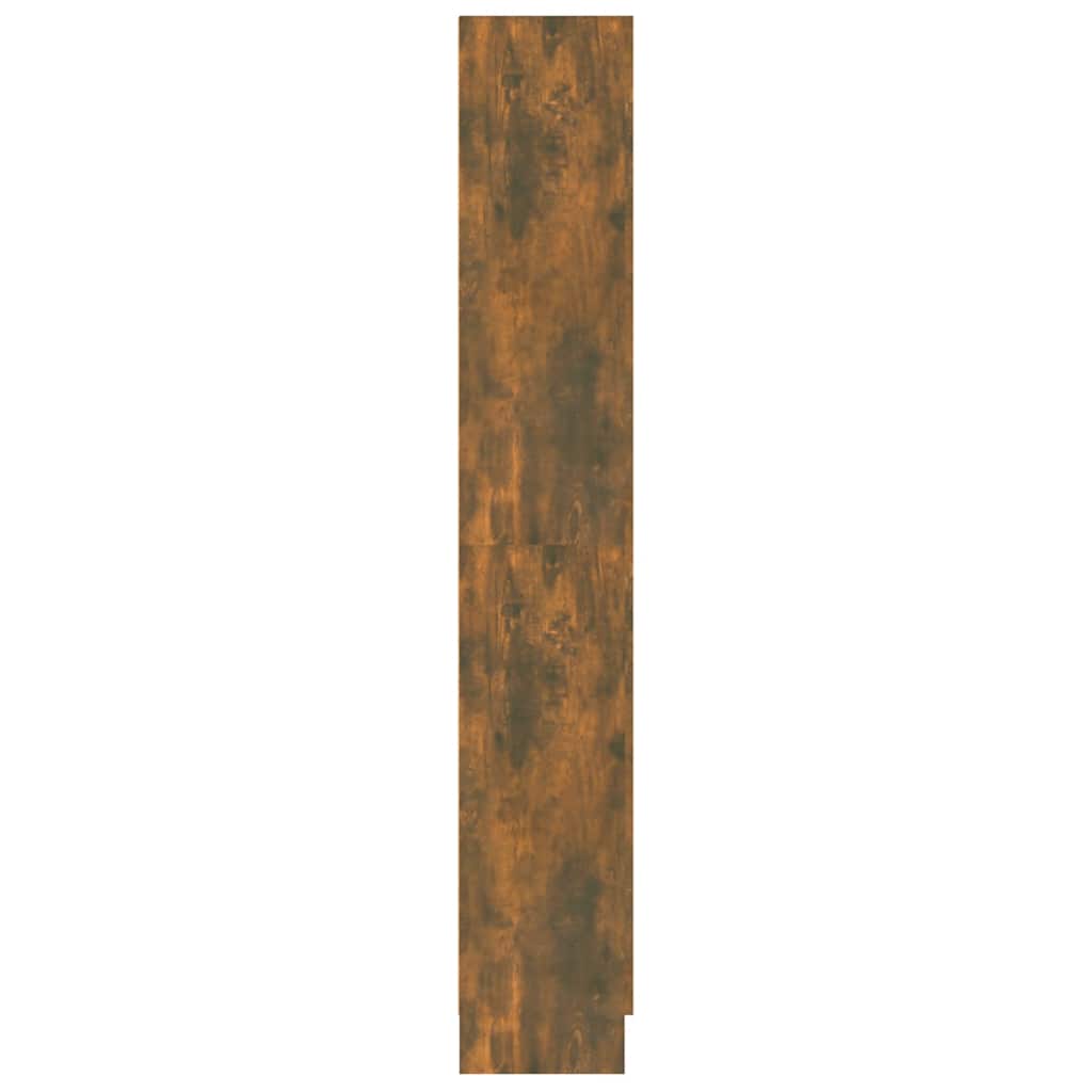 Bokhylle Røkt Eik 82,5X30,5X185,5 Cm Konstruert Tre