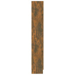 Bokhylle Røkt Eik 82,5X30,5X185,5 Cm Konstruert Tre